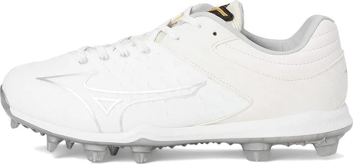 Mizuno Pro Fp Low Tpu Women's Shoes White-Silver : 11.5 B - Medium, Leather - Image 6