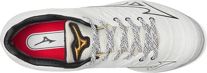 Mizuno Pro Fp Low Turf Women's Shoes White-Black : 12 B - Medium, Leather - Image 2
