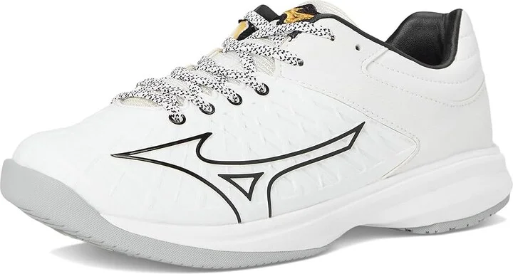 Mizuno Pro Fp Low Turf Women's Shoes White-Black : 12 B - Medium, Leather - Image 5