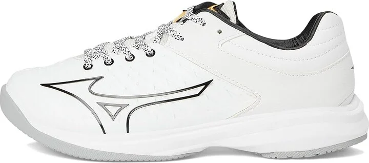Mizuno Pro Fp Low Turf Women's Shoes White-Black : 12 B - Medium, Leather - Image 6