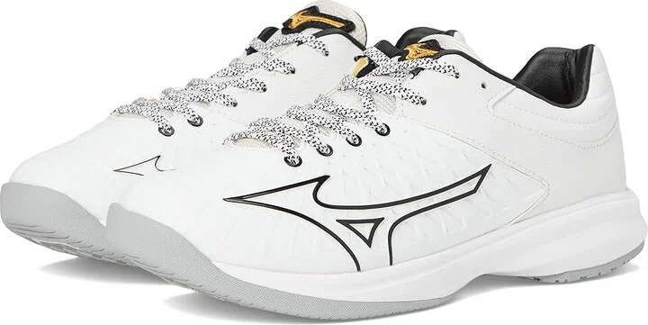 Mizuno Pro Fp Low Turf Women's Shoes White-Black : 12 B - Medium, Leather