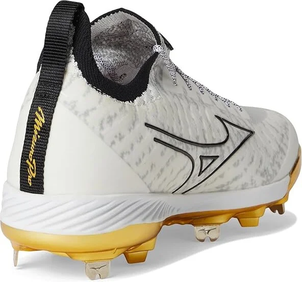 Mizuno Pro Knit 2 Metal Men's Shoes White-Gold : 8 D - Medium - Image 4