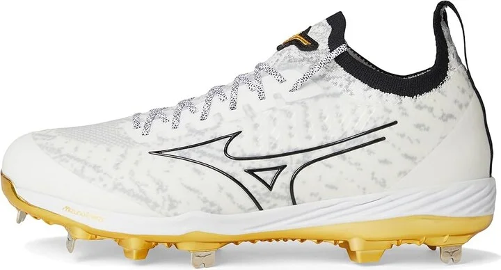 Mizuno Pro Knit 2 Metal Men's Shoes White-Gold : 8 D - Medium - Image 6