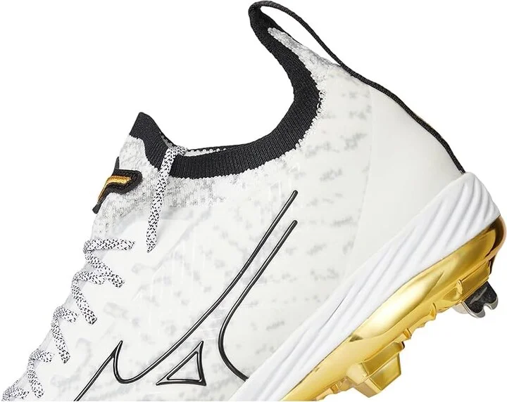 Mizuno Pro Knit 2 Metal Men's Shoes White-Gold : 8 D - Medium - Image 7