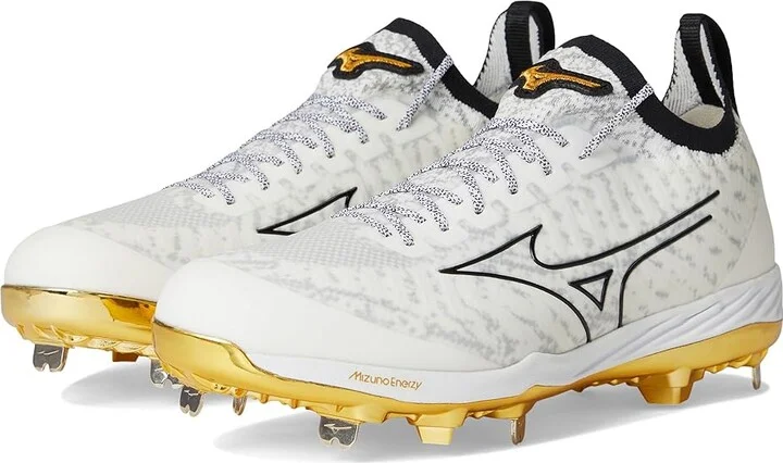 Mizuno Pro Knit 2 Metal Men's Shoes White-Gold : 8 D - Medium