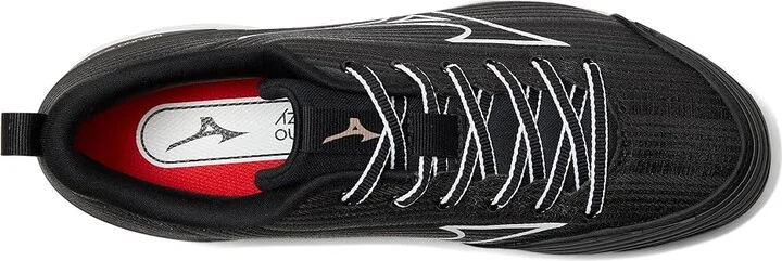 Mizuno Sweep 6 Women's Shoes Black/White : 6 B - Medium, Synthetic/Textile - Image 2