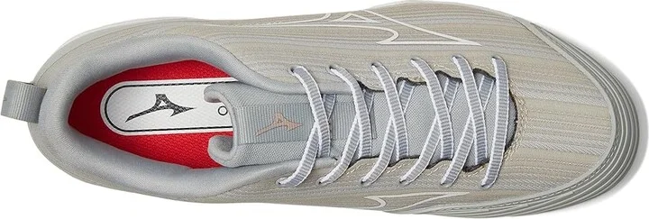 Mizuno Sweep 6 Women's Shoes Grey/White : 6 B - Medium, Synthetic/Textile - Image 2