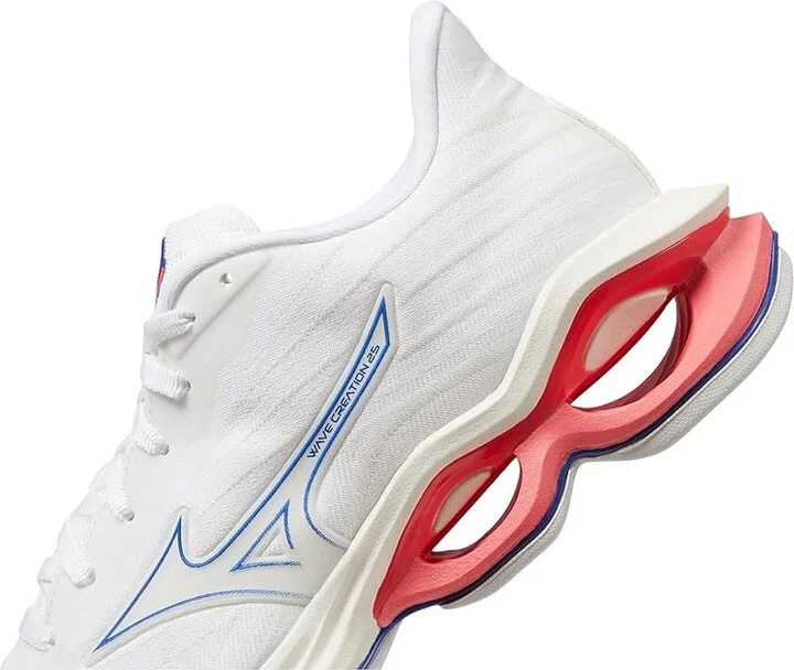 Mizuno Wave Creation 25 SSW Women's Shoes White/Pearl Blue : Women's 6 B - Medium - Image 4