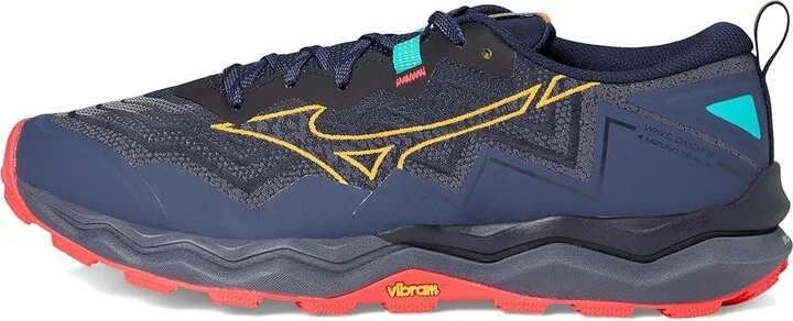 Mizuno Wave Daichi 9 Men's Running Shoes Baritone Blue/Citrus : 9 D - Medium, Synthetic - Image 6