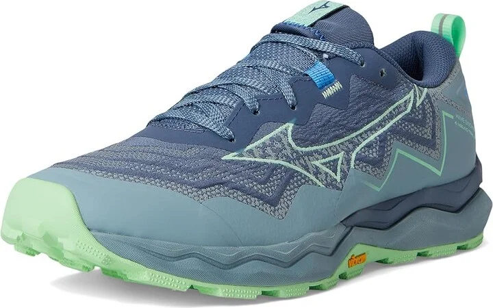 Mizuno Wave Daichi 9 Men's Running Shoes Vintag Ndgo/Neo Mint : 12.5 D - Medium, Synthetic - Image 5
