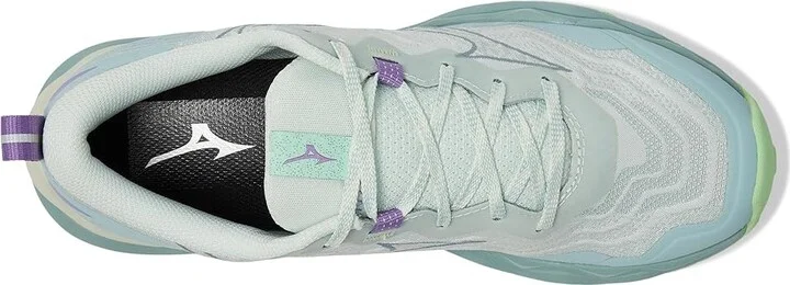 Mizuno Wave Daichi 9 Women's Running Shoes Hint Of Mint/Citadel : Women's 8.5 B - Medium, Rubber - Image 2
