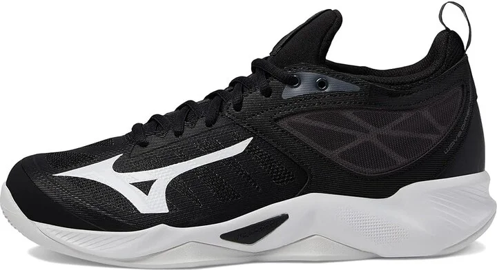 Mizuno Wave Dimension Women's Shoes Black/White : 6.5 B - Medium, Synthetic/Textile - Image 6