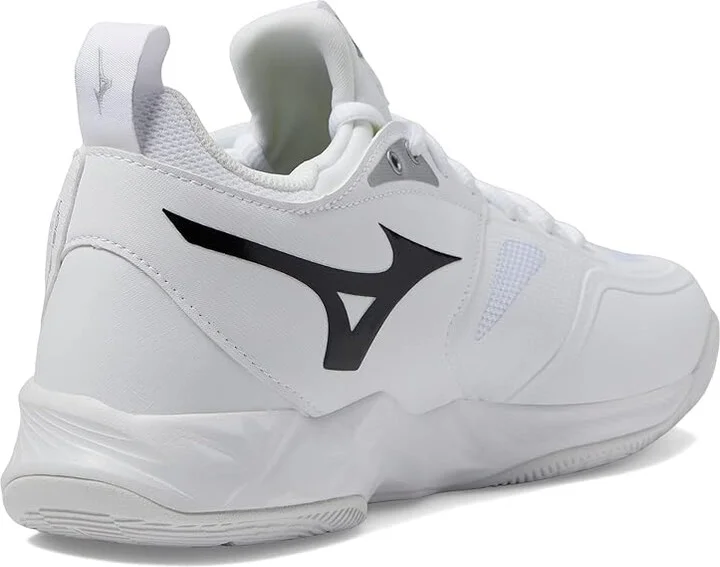 Mizuno Wave Dimension Women's Shoes White/Black : 11 B - Medium, Synthetic/Textile - Image 4