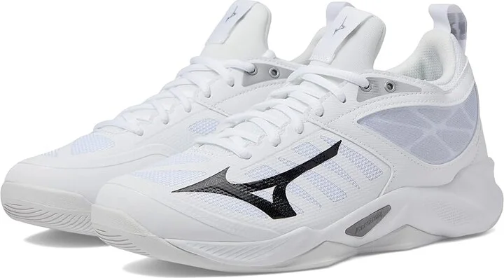Mizuno Wave Dimension Women's Shoes White/Black : 11 B - Medium, Synthetic/Textile
