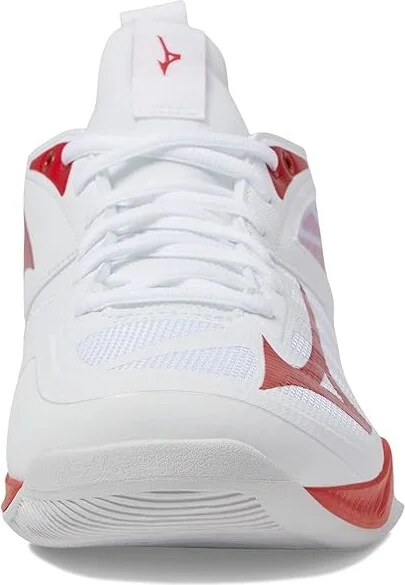 Mizuno Wave Dimension Women's Shoes White/Red : 10.5 B - Medium, Synthetic/Textile - Image 5
