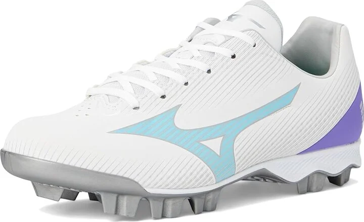 Mizuno Wave Finch Lightrevo Women's Shoes White/Blue : 11 B - Medium, Leather - Image 5