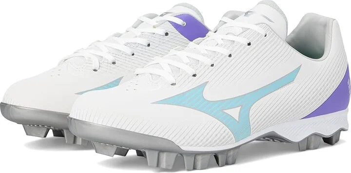 Mizuno Wave Finch Lightrevo Women's Shoes White/Blue : 11 B - Medium, Leather