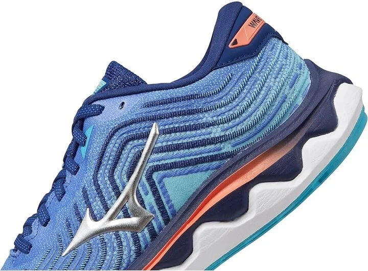 Mizuno Wave Horizon 6 Women's Shoes Dazzling Blue/Silver : 6 B - Medium - Image 4