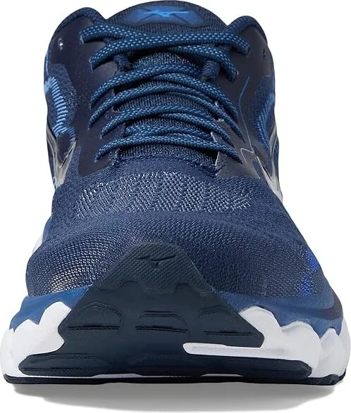 Mizuno Wave Horizon 7 Men's Shoes Dress Blue/Silver : 7 D - Medium - Image 3