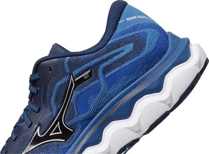 Mizuno Wave Horizon 7 Men's Shoes Dress Blue/Silver : 7 D - Medium - Image 4