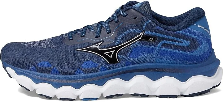 Mizuno Wave Horizon 7 Men's Shoes Dress Blue/Silver : 7 D - Medium - Image 5