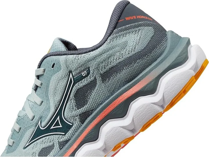 Mizuno Wave Horizon 7 Women's Shoes Grey Mist/White : Women's 6.5 B - Medium - Image 4