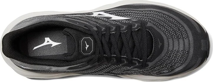 Mizuno Wave Horizon 8 Mens 2E Men's Running Shoes Black/White : 11 EE - Wide, Synthetic - Image 2