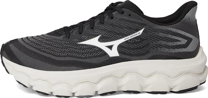 Mizuno Wave Horizon 8 Mens 2E Men's Running Shoes Black/White : 11 EE - Wide, Synthetic - Image 6