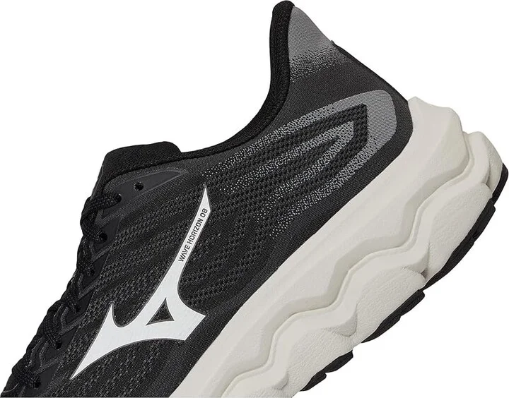 Mizuno Wave Horizon 8 Mens Men's Running Shoes Black/White : 12 D - Medium - Image 7