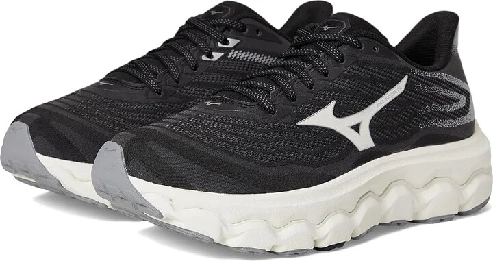 Mizuno Wave Horizon 8 Womens D Women's Running Shoes Black/White : Women's 8 D - Wide, Synthetic