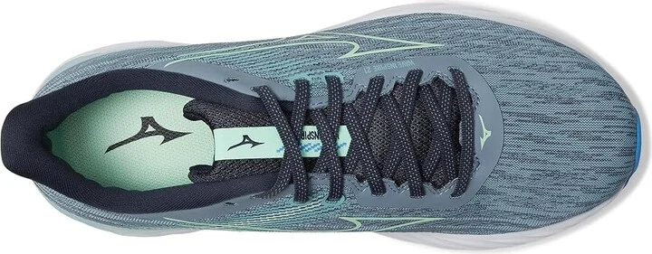 Mizuno Wave Inspire 21 2E Mens Men's Running Shoes Tradewinds/Neo Mint : 10 EE - Wide, Synthetic - Image 2
