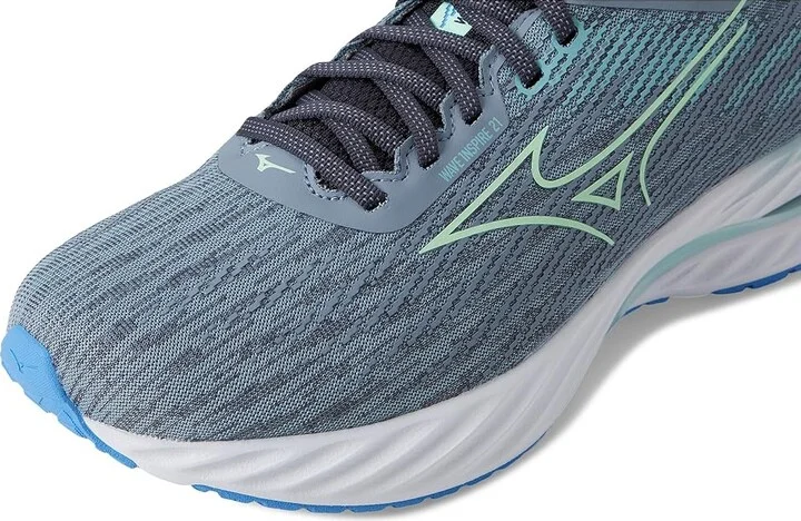 Mizuno Wave Inspire 21 2E Mens Men's Running Shoes Tradewinds/Neo Mint : 10 EE - Wide, Synthetic - Image 7