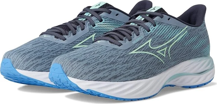 Mizuno Wave Inspire 21 2E Mens Men's Running Shoes Tradewinds/Neo Mint : 10 EE - Wide, Synthetic