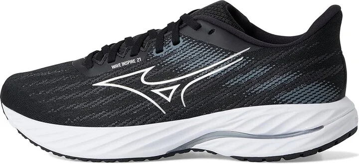 Mizuno Wave Inspire 21 Mens Men's Running Shoes Black/Silver : 12.5 D - Medium, Synthetic - Image 6