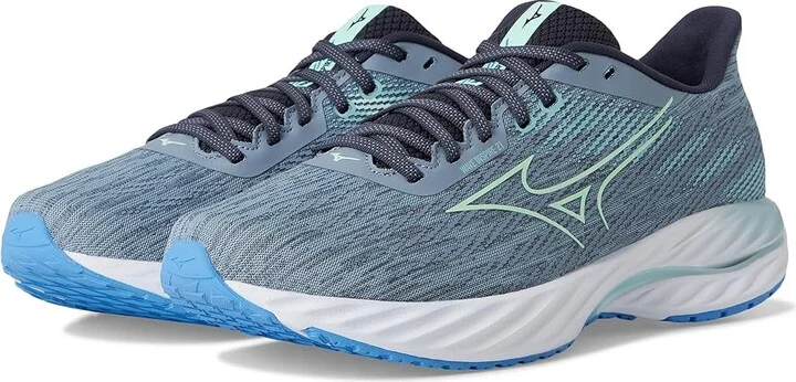 Mizuno Wave Inspire 21 Mens Men's Running Shoes Tradewinds/Neo Mint : 14 D - Medium, Synthetic