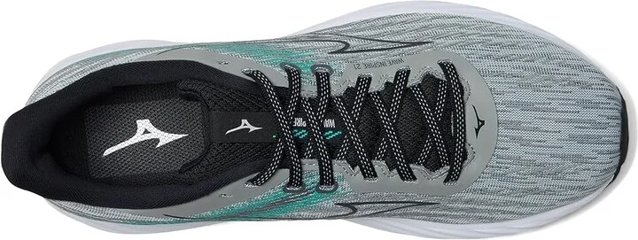 Mizuno Wave Inspire 21 Mens Men's Running Shoes Ultimate Grey/Black : 10 D - Medium, Synthetic - Image 2