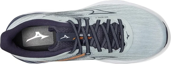 Mizuno Wave Inspire 21 Men's Running Shoes Pearl Bl/Baritone Bl : 8 D - Medium, Synthetic/Textile - Image 2