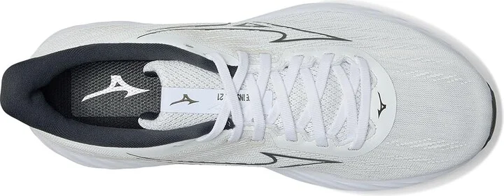 Mizuno Wave Inspire 21 Men's Running Shoes White/Grape Leaf : 11 D - Medium, Synthetic/Textile - Image 2