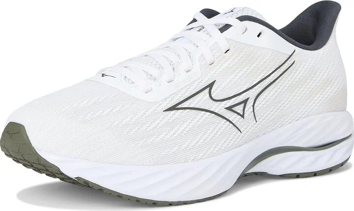 Mizuno Wave Inspire 21 Men's Running Shoes White/Grape Leaf : 11 D - Medium, Synthetic/Textile - Image 5