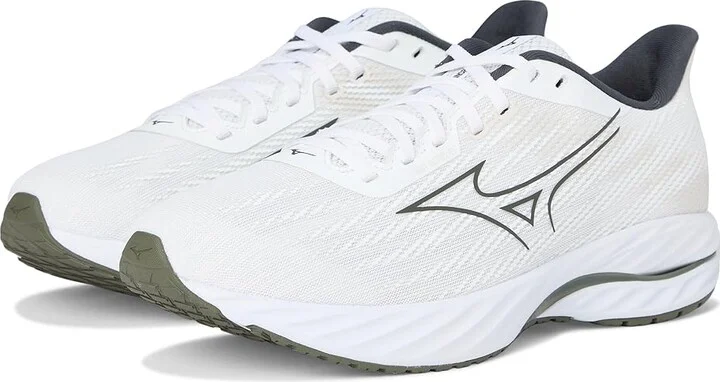 Mizuno Wave Inspire 21 Men's Running Shoes White/Grape Leaf : 11 D - Medium, Synthetic/Textile
