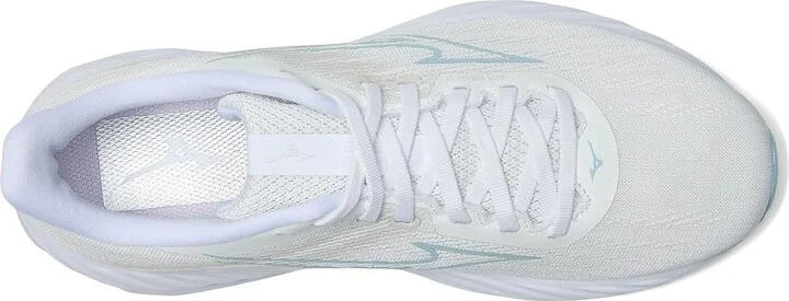 Mizuno Wave Inspire 21 Women's Running Shoes White/Nantucket Breeze : Women's 6 B - Medium, Synthetic - Image 2