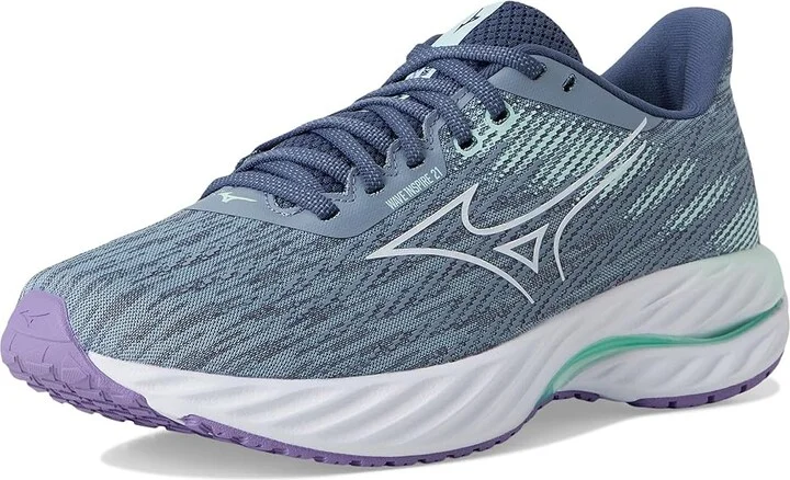 Mizuno Wave Inspire 21 Womens Women's Running Shoes Tradewinds/White : Women's 9 B - Medium, Synthetic - Image 5