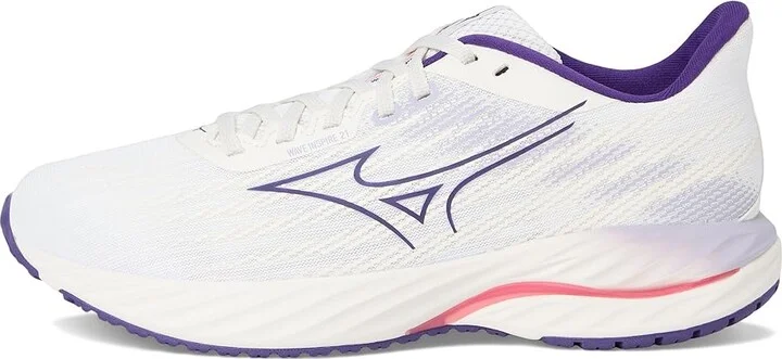 Mizuno Wave Inspire 21 Womens Women's Running Shoes White/Vintage Indigo : Women's 7.5 B - Medium, Synthetic - Image 6