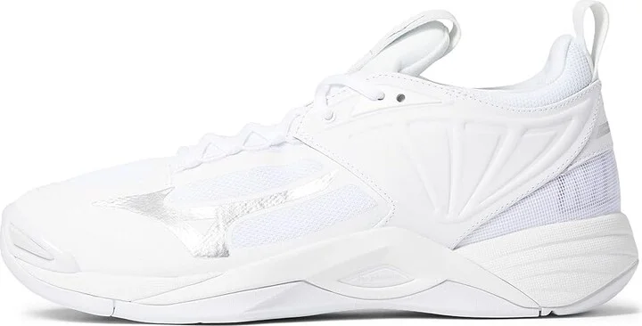 Mizuno Wave Momentum 2 Men's Shoes White/Silver : 15 D - Medium, Textile/Synthetic - Image 5
