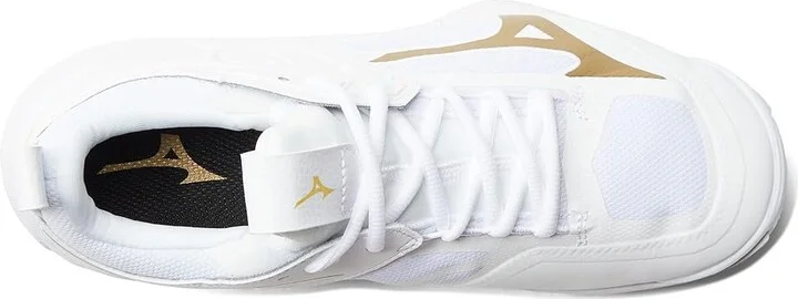 Mizuno Wave Momentum 2 Women's Shoes White/Gold : 12 B - Medium, Textile/Synthetic - Image 2