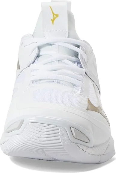 Mizuno Wave Momentum 2 Women's Shoes White/Gold : 12 B - Medium, Textile/Synthetic - Image 5