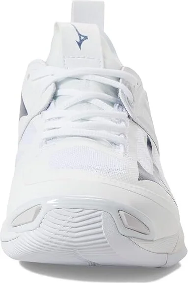 Mizuno Wave Momentum 2 Women's Shoes White/Navy : 10.5 B - Medium, Textile/Synthetic - Image 5