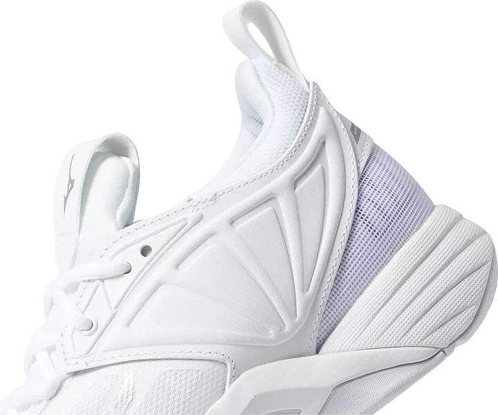 Mizuno Wave Momentum 2 Women's Shoes White/Silver : 11 B - Medium, Textile/Synthetic - Image 4