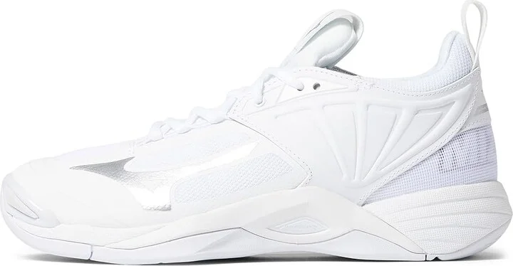 Mizuno Wave Momentum 2 Women's Shoes White/Silver : 11 B - Medium, Textile/Synthetic - Image 5