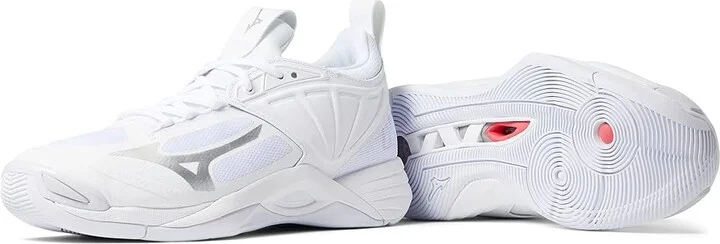 Mizuno Wave Momentum 2 Women's Shoes White/Silver : 11 B - Medium, Textile/Synthetic